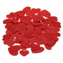 Foam Stickers, EVA Self Adhesive Glitters Foam Shape Sticker Craft Supplies For Scrapbook Card DIY Making Home Decor - 紅心60顆 - 查看 1