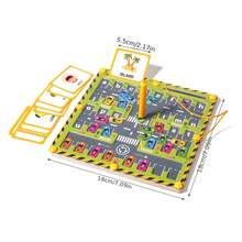 Magnetic Alphabet Maze Wooden Learning Toy, Colorful Parking Lot Pinyin Game, Kids Counting & Sorting Activity, Fine Motor Skills Development, Ideal For Birthday, Halloween, Christmas Gifts