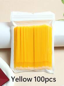 50/100 件纳米清洁棉签，超精细卸妆棒，适用于眼部化妆、轮廓、眼线、唇部和皮肤清洁