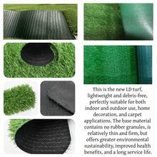 超大尺寸逼真人造草坪，拥有真实草坪的自然纹理与韵味，摆放在花园中，即刻营造宁静悠闲的度假氛围，足不出户即可享受田园生活 - 綠色 - 查看 4