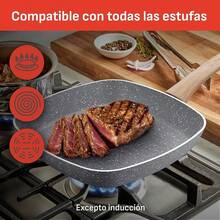 Sartén Antiadherente Fácil Limpieza -Fal Crepera 25 Healthy Cook, con Antiadherente Mineralia para un perfecto deslizamiento, Hecho en Francia, con Termo-Señal, B7011082 - Parrilla - Ver 7