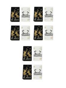 2pcs/4pcs/12pcs Black & White Christmas Reindeer Pattern Kitchen Towels, Christmas Reindeer Pattern Bathroom Towels, Christmas Outdoor Party Towels, Christmas Home Decor, Christmas Kitchen Decor, Modern Style, Quick Dry, Super Soft Microfiber Material, Rectangular, 15.75IN*23.62IN/40*60CM Digital Printing Pattern, Suitable For Outdoor Party Decoration, Christmas Holiday Gifts