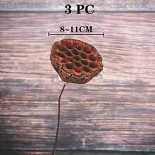 1pc 1 Stem Artificial Lotus Seed Pod Filler, Can Be Used To Create Floating Plant Lotus Leaf Decor, Natural Full Bloom, Non-Withering, Suitable For Vase Insertion And Vase DIY Decoration