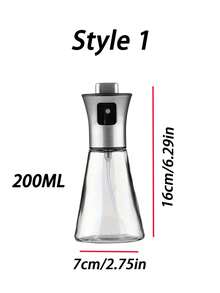 Stainless Steel Glass Oil Spray Bottle - Large-Capacity Pressurized Sprayer, Ideal For Kitchen And Barbecue Use Triangular Design Perfect For Olive Oil And Grill Oil - Ideal Gift, Kitchen Essential, Cooking Oil Spray Bottle - متعدد الألوان - مشاهدة 13