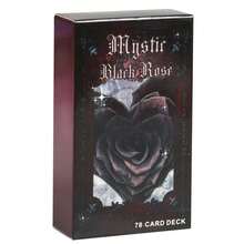Couple Mystic Black Rose Card Set, Involving Emotions, Marriage, Family, Prophecy Of The Future, Realistic Illustration Of Halloween, Christmas, Thanksgiving, Tarot Cards, Oracle Cards - Multicolor - View 9