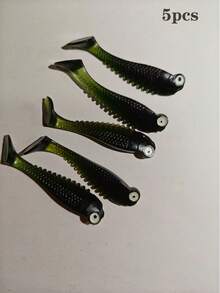 夜光软饵，硅胶鱼形人工鱼饵，软硅胶小鱼饵，2.17英寸