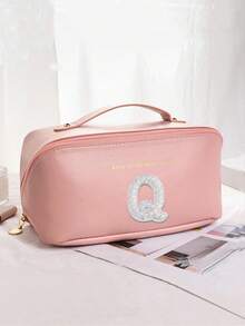 1pc Waterproof PU Leather Makeup Bag, Transparent Toiletry Bag, Large Capacity Travel & Swimming Bag, Dry & Wet Separation Cosmetic Organizer Bag, Portable Waterproof Toiletry Bag, Travel & Swimming Bag, Bathing & Fitness Organizer Bag, Transparent Waterproof Beach Bag, Oval Cylindrical Beach Tote, Transparent Beach Bag, Shoulder Bag, Swimming Bag, Bathing Organizer Bag - Multicolor - View 87