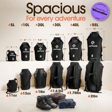 Waterproof Dry Bag Roll Top Waterproof Backpack Sack Keeps Gear Dry For Kayak With Waterproof Phone Case