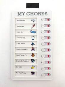 Children's Self-Regulation Message Book, Punched Card Memo, Student Checklist Planner Board, Daily To-Do List