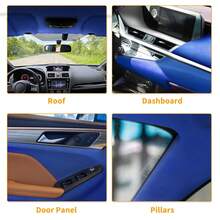 Headliner Fabric Interior Trim DIY Roof Repair Replacement Suede Fabric 1 Pcs - Xanh lam-96" D * 57" R - Xem 3