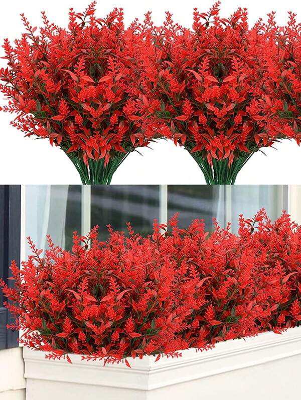 20 Bundles Vibrant Artificial Fall Flowers - No-Fade, Realistic Faux Autumn Plants For Indoor & Outdoor Decor - Perfect For Thanksgiving, Christmas, Wedding Party, Home Garden, Fireplace & Seasonal Decorations