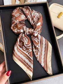 1 pieza Pañuelo con estampado de paisley, pañuelo versátil para la cabeza/cuello/cabeza para uso diario - Multicolor - Ver 14