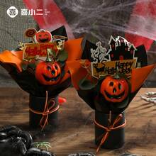 Halloween Kürbis Geistergesicht Bouquet Mini Lustige DIY Dekoration