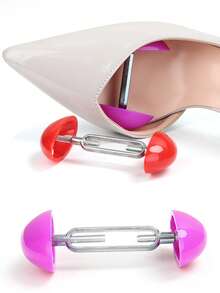 2pcs Adjustable Mini Shoe Stretcher, Suitable For High Heels, Sneakers And Imitation Shoes - Anti-Wrinkle Shaping Tool, Easy To Use Expander, Adjustable Shoe Tree, Plastic Shoe Stretcher, Men's Leather Shoes And Women's High Heels Shoe Expander - Multicolor - View 4