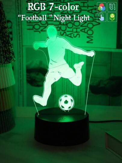 1 قطعة إضاءة ليلية 3D من الأكريليك، حساسة للمس RGB 7 ألوان قابلة للتعتيم، تعمل بالطاقة عبر USB، بتصميم حديث، على شكل موضوع الفضاء، مثالية لديكور غرفة النوم والمكتب وإضاءة الحفلات، هدية عيد مثالية