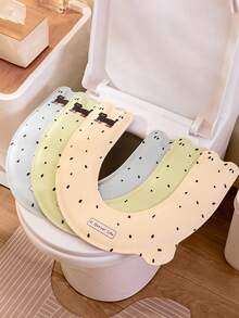 1件/套 U型马桶坐垫，防水、保暖、可水洗泡沫马桶垫，适用于家庭、孕妇浴室装饰、浴室用品、家居用品、浴室配件、马桶工具