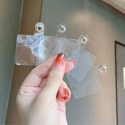 10 piezas/20 piezas Conectores transparentes para cordón de teléfono, espaciadores de correa de teléfono accesorios suaves, clips adhesivos transparentes para cordón de teléfono, espaciadores de cordón de teléfono, conectores