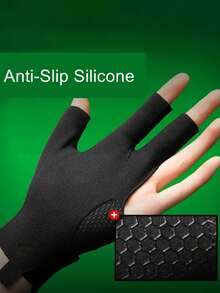 1 件左手专业台球手套，轻便透气三指无指手套，防滑斯诺克防滑手套 - 彩色 - 查看 8