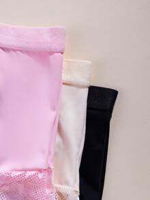 3pcs/Set - Women High Waist Sexy Lace Panties, Seamless Underwear, Breathable Cotton Crotch, Slimming, Lift, Quick Dry Triangle Briefs - Multicolor - View 5