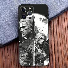 Funda para teléfono The W-Witcher Wiedzmin compatible con  16,15,14,13,12,11,Pro,X,XS,Max,XR,Plus,Mini, cubierta suave negra, funda compatible con  17 pro max, funda  17 pro, funda  17, funda  16 pro max - z4 - Ver 11