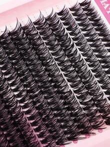 Kẹp mi dày 12-18mm Kẹp mi cụm 10D- 100D 240 cụm D Curl Volume Kẹp mi 3D tự nhiên Kẹp mi từng cụm dày Mi nối D Curl Cluster Bộ mi giả đa năng Bao gồm keo dán mi & keo dán mi, nhíp mi giả và cọ mi giả Tự trang điểm tại nhà, đi lễ hội hoặc khi di chuyển. - Hồng - Xem 12