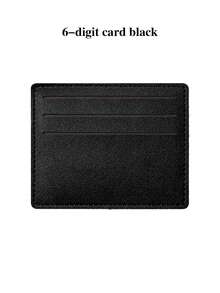 1 szt., portfel ze skóry PU, etui na karty kredytowe, klips do kart kredytowych, ultracienki portfel z kieszonką na dowód osobisty, odpowiedni zarówno dla mężczyzn, jak i kobiet, modny styl; smukły i minimalistyczny styl