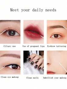 Bag Pointy Embroidery Cotton Swab Makeup And Beauty Disposable Small Cotton Swab Superfine Pointed Mouth Single Head Cotton Swab Eyeliner Eyeliner Disposable Wooden Mini Eye Black Stick Does Not Raise Hair, Eyelash Extension Tool And Glue Remover, Mini Cosmetic Brush