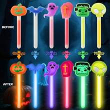 24 Pack Halloween Party Favors Glow Sticks Bulk For 4 Inch Glow In The Dark Halloween Goodie Bags Stufffers Classroom Trick-Or-Treat Favors Supplies