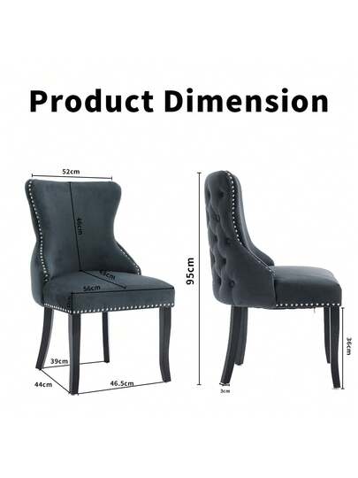 Dining Chairs, Vanity Chair, Thickened Cushions, Padded Seats, Bureau Lounge Elegante Chairs Can Be Matched Any Table, Kitchen, Room Living view 3