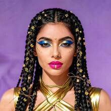 LaVenty Egyptian Costume Accessories Gold Hair Clips Egyptian Headpiece Costume Headwear