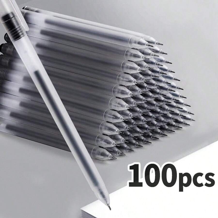 Pixuri cu gel premium, 100 bucăți: Scriere ultra-fină, cerneală cu uscare rapidă, vârf durabil pentru performanță fără efort și de lungă durată, 100 bucăți per pachet