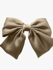 1个超大蝴蝶结装饰发夹，适合日常佩戴，爪夹发夹，发卡，学生用品，优雅，学院风，蝴蝶结，可爱，高贵，冬季女装，发饰，头饰，发夹 - 黑色 - 查看 7