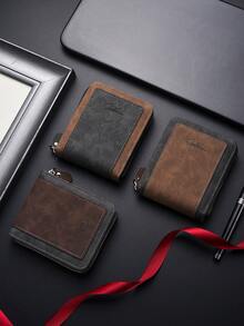Sac pochette pour homme, sac à main pour homme, sac poignet pour homme, trousse de toilette pour homme, grande capacité, imperméable, léger, convient pour l'université, les affaires, les voyages, en PU, rétro, cadeau pour homme, petit sac, sac de Noël, sac à dos imperméable, vintage, Saint-Valentin - Multicolore - Voir 3