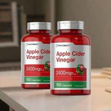 Apple Cider Vinegar Capsules - Non-GMO, Gluten Free Supplement (2400mg, 150 Count) - Healthcare, Edible, Dietary, Vitamin, Fitness 1PCS - 2 chiếc - Xem 1