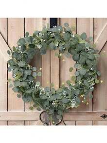 Guirnalda de vid de eucalipto de 180 cm, material de nailon, adecuada para baby shower, cumpleaños, habitación, patio, sala de estar, bautizo, boda, decoración de fondo, decoración del hogar, planta artificial, decoración de otoño, habitación, escritorio, decoración de jardín, decoración de habitación, adecuada para decoración de fiestas estacionales - Multicolor 2 - Ver 4