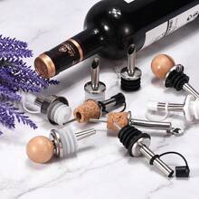 Stainless Steel Bottle Pourers, 4Pcs Olive Oil Spout, Wine Pourers Liquor Pour Spouts For Pours Liquid, Olive Oil, Wine, Vinegar, Most Liquor Bottles - White - View 4