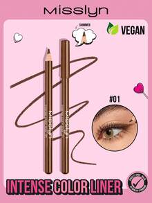 Misslyn Intense Color Liner, Creamy, Eyeshadow & Eyeliner Pencil, Sharpenable Eyeliner Pencil, Ultra-Pigmented, Blendable, Cruelty-Free, Smooth, Long Lasting, Highly Pigmented, No Smudging, Smooth Soft Gliding, Y2K Makeup Party Beach Travel Holiday Camping Outdoors Present Rose Fashion Girl New Year Cosmetic Cosplay Best Trip Festivals Color Fancy Campus School Charm Vibe Cny Chinese New Year, Valentine's Day Gift,Vegan,Cruelty Free