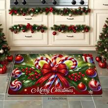 1 件/2 件/3 件创意浪漫拐杖糖、圣诞装饰、“圣诞快乐”印花厚圣诞装饰厨房地垫、圣诞印花吸水防滑垫、吸水厨房垫、防污地毯地垫、可机洗、入口门垫、浴室垫、厨房、客厅、洗衣房、浴室吸水地垫、圣诞房间装饰 - 彩色 - 查看 7