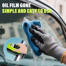 1PC-Automotive Oil Film Cleaning Brush, 2.0 Upgrade Clearvision Car Windshield Cleaner,Oil Film Cleaning Brush For Car Window, Clearvision Cars Windshield Cleaner Tool - 綠色 - 查看 7