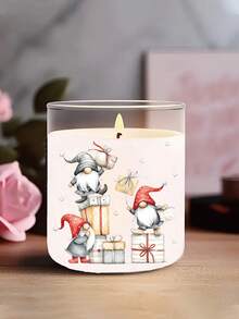 4 Sheets Cute Santa Claus Christmas Gnomes DIY UV DTF Rub On Transfer Stickers Crafts, Greeting Cards Transfer Stickers, Junk Journal, Tumbler Glass Jars, Coffee Mugs Cup Wraps, Bottles Vase, Laptops Phone Cases, Illustration, Scrapbooking, Winter Xmas Party Home Decor, 10cm