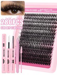 Kẹp mi dày 12-18mm Kẹp mi cụm 10D- 100D 240 cụm D Curl Volume Kẹp mi 3D tự nhiên Kẹp mi từng cụm dày Mi nối D Curl Cluster Bộ mi giả đa năng Bao gồm keo dán mi & keo dán mi, nhíp mi giả và cọ mi giả Tự trang điểm tại nhà, đi lễ hội hoặc khi di chuyển. - Hồng - Xem 17