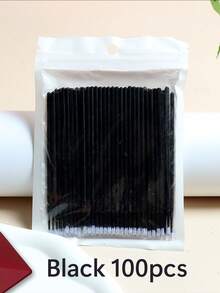 50/100 件纳米清洁棉签，超精细卸妆棒，适用于眼部化妆、轮廓、眼线、唇部和皮肤清洁