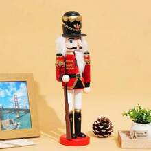 1-Piece 11.81-Inch Christmas Decoration Collectible Nutcracker Set - Traditional Handcraft Christmas Decorations, No Electricity Or Batteries Required - Suitable For Living Rooms, Bedrooms - Traditional Handcraft Christmas Decorations, No Electricity Or Batteries Required - Suitable For Living Rooms, Bedrooms Home Decor Room Decor Winter Christmas Decorations Home Christmas Gifts Christmas Decor