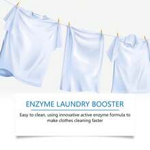 jakehoe High-Efficiency Enzyme Laundry Booster Gently Clean Clothes Remove Stubborn Yellow Stains Sweat Stains Long-Lasting Fragrance Laundry Active Enzyme Cleaning Powder - White - View 6