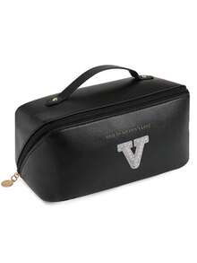 1pc Waterproof PU Leather Makeup Bag, Transparent Toiletry Bag, Large Capacity Travel & Swimming Bag, Dry & Wet Separation Cosmetic Organizer Bag, Portable Waterproof Toiletry Bag, Travel & Swimming Bag, Bathing & Fitness Organizer Bag, Transparent Waterproof Beach Bag, Oval Cylindrical Beach Tote, Transparent Beach Bag, Shoulder Bag, Swimming Bag, Bathing Organizer Bag - Multicolor - View 10