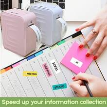 Marklife M1标签制造机,热敏打印机,便携式手持蓝牙微型标签打印机,具备便携式无线连接功能,内置多种模板,方便手机使用,操作简便,适用于办公室、家庭和企业用途,可通过USB充电。是情人节的完美礼物。 - 彩色 - 查看 5