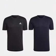 Adidas 男子跑步訓練寬鬆透氣速乾休閒運動T卹 - 黑色 - 查看 3