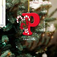 1 pièce Lettre anglaise plate en acrylique pour décoration suspendue, décoration d'arbre de Noël pour la maison et les fêtes, cadeau de vacances - sans pile nécessaire, décoration d'arbre de Noël, décoration de fête du Nouvel An, ornement suspendu, convient pour la décoration d'intérieur hivernale et les célébrations de vacances, fête de festival, fête de Noël, décoration de chambre, décoration de vacances, décoration de festival, faveur de fête, décoration de fête de Noël amusante, Joyeux Noël, Bonne année, décoration de Noël, cadeau de Noël parfait pour les amis