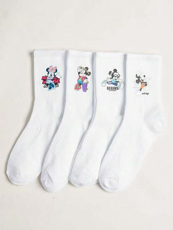 8/4/1 Double   And Couple Mid-Calf Socks, Comfortable, Breathable, And Soft, Suitable For Casual Sports And Can Be Worn All Year Round.