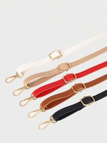 1 pieza Correa ajustable para bolso de unicolor minimalista casual de piel sintética (PU) - Caqui - Ver 6